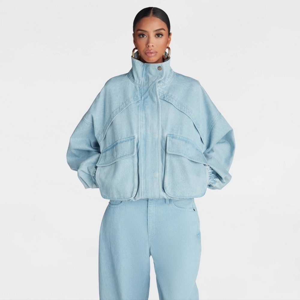 KBB by KAHLANA 'The Denim Bomber Jacket'